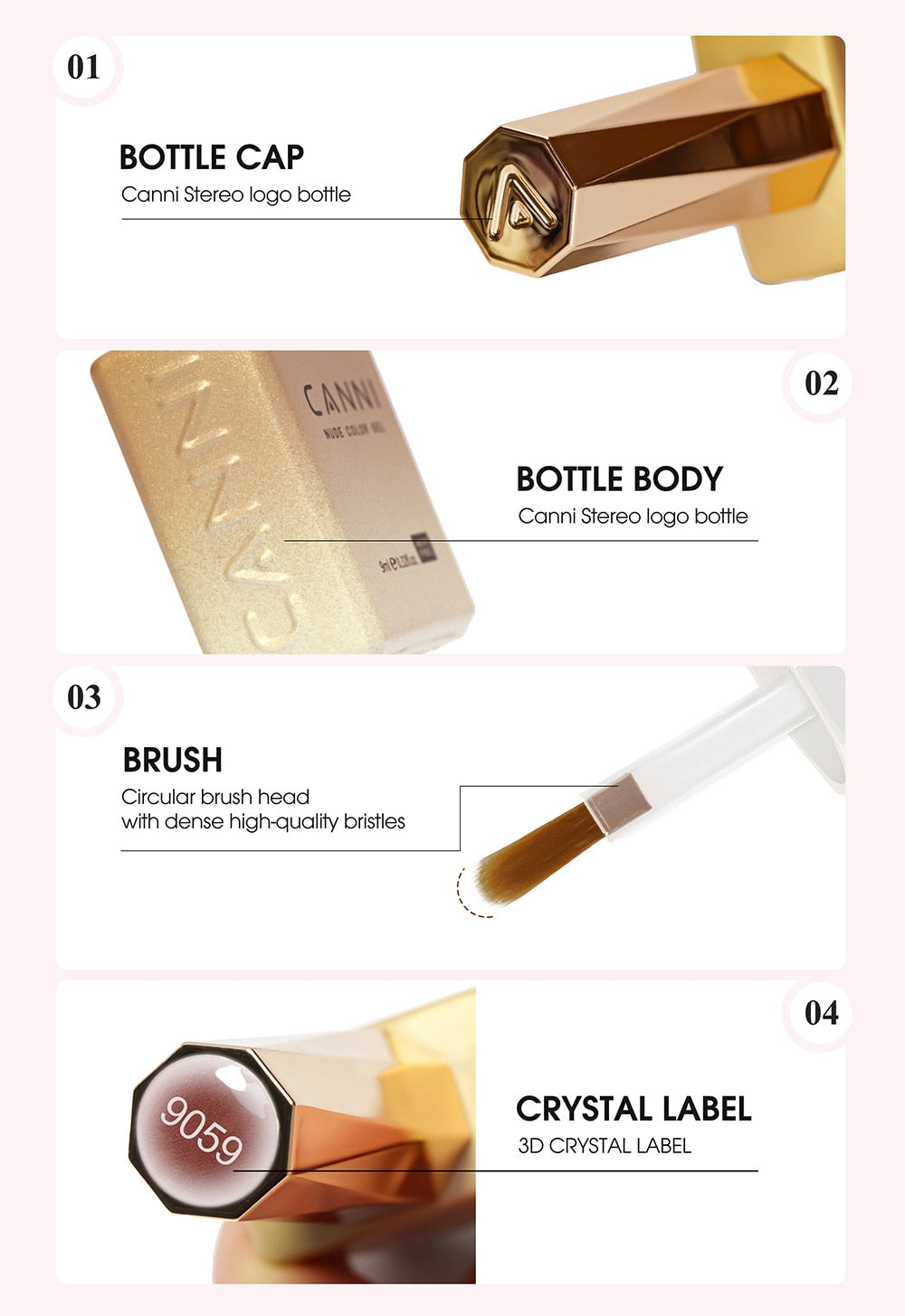 CANNI Hema Free Gel Color 9ml CC3 (9049-9072)