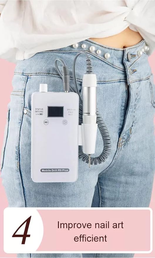 Rechargeable Nail Drill 35,000rpm R9Plus