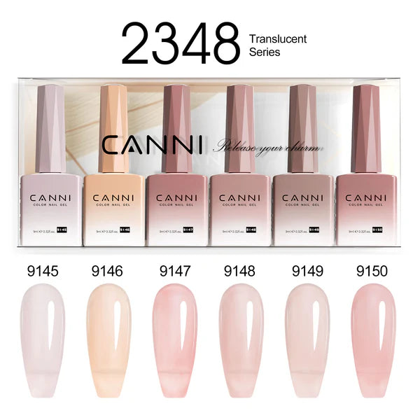 CANNI Hema Free 9ML Nail Gel Color Set 6pcs