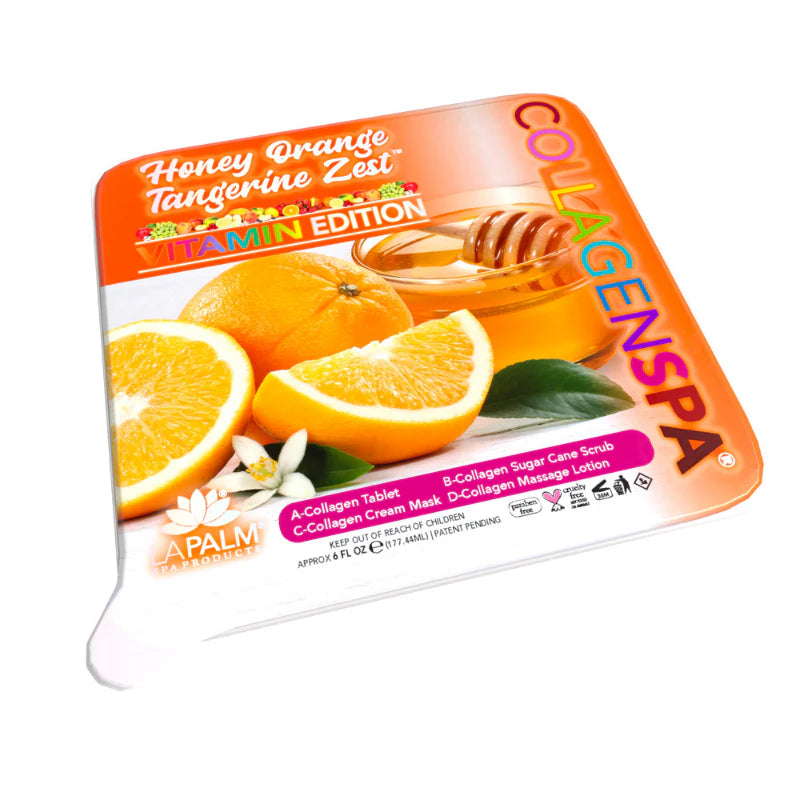 CollagenSpa 4 Step Pedi Tray Honey Orange Tangerine Zest