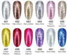 CANNI Platinum Series Glitter Effect Gel Polish 481-489 7.3ml