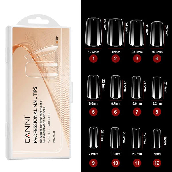 CANNI Gel Tips 12 Size 240pcs