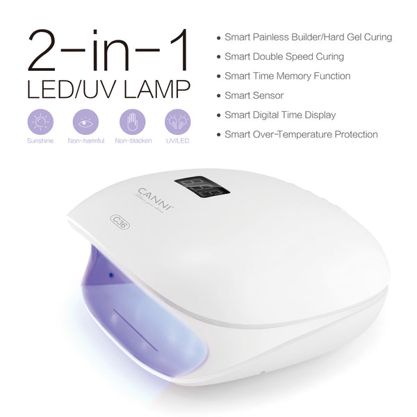 CANNI 2in1 LED/UV Nail Lamp 48wtts. (C36)