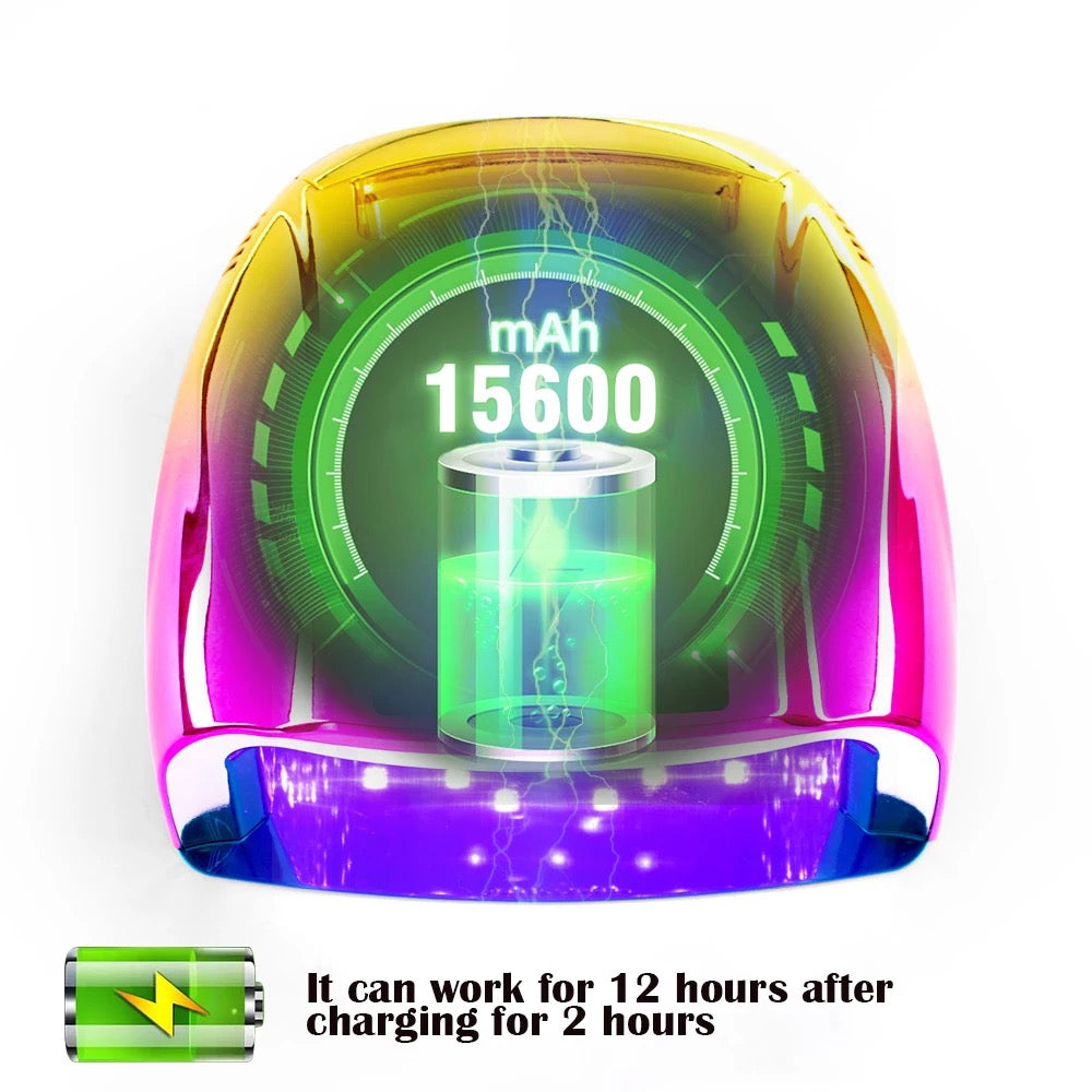 Lámpara de Uñas Led Inalámbrica Gradiente (Recargable) 96W