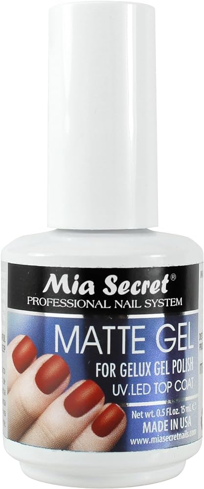 Mia Secret Matte Gel Top Coat 0.5oz.