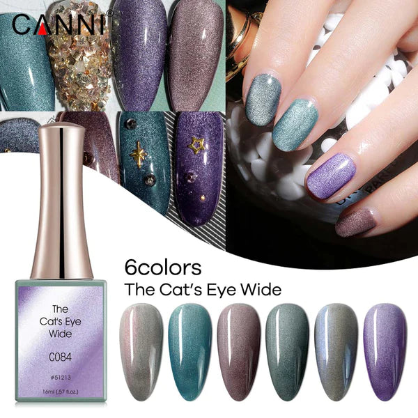 CANNI The Cat Eye's Wide Gel C079-C084 16ml(.57oz)