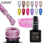 CANNI Platinum Series Glitter Effect Gel Polish 481-489 7.3ml