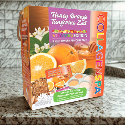 CollagenSpa 4 Step Pedi Tray Honey Orange Tangerine Zest