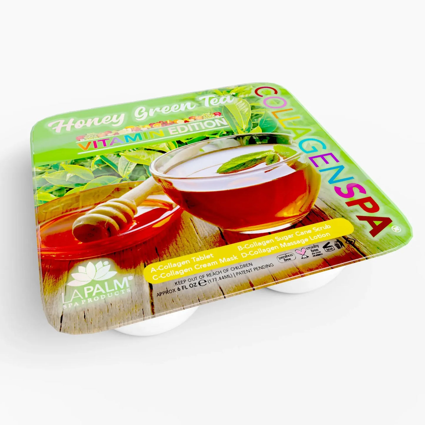 CollagenSpa 4 Step Pedi Tray Honey Matcha Green Tea