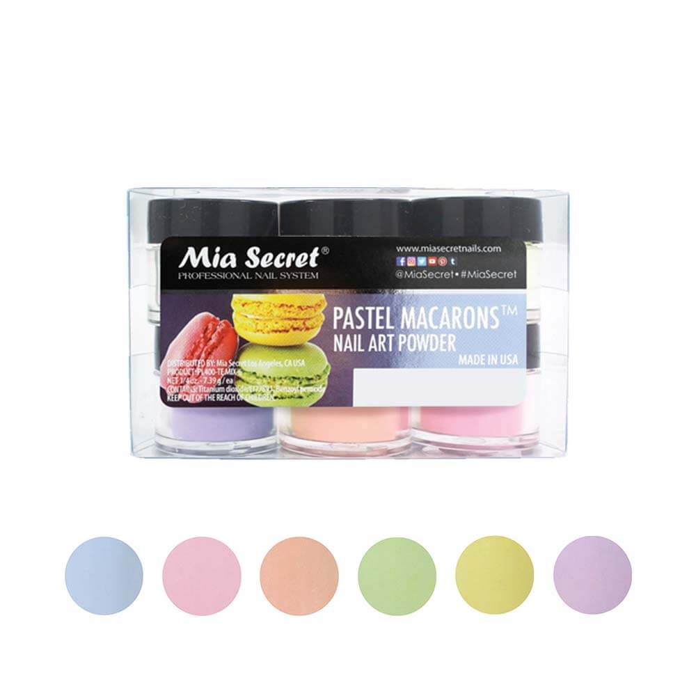 Mia Secret Acrylic Nail Art Powder Pastel Macarons