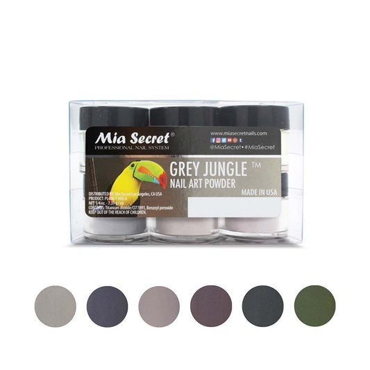 Mia Secret Acrylic Nail Art Powder Grey Jungle