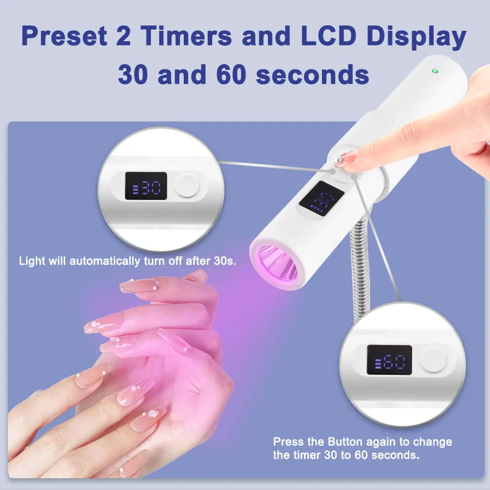 Touch Mini Flash Cure Nail Lamp 2 in 1 9W