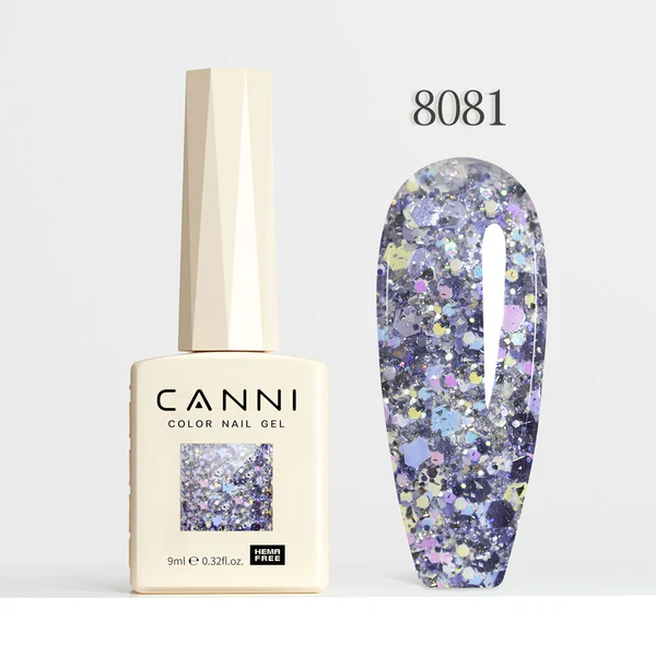 CANNI Hema Free Glitter Nail Gel 9ml - Glitz Flash Series