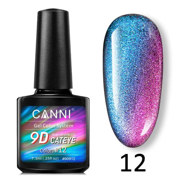 CANNI 9D Cat Eye Gel Polish 7.3ml (01-12)