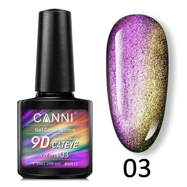 CANNI 9D Cat Eye Gel Polish 7.3ml (01-12)