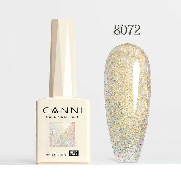 CANNI Hema Free Glitter Nail Gel 9ml - Aurora Glitter Series