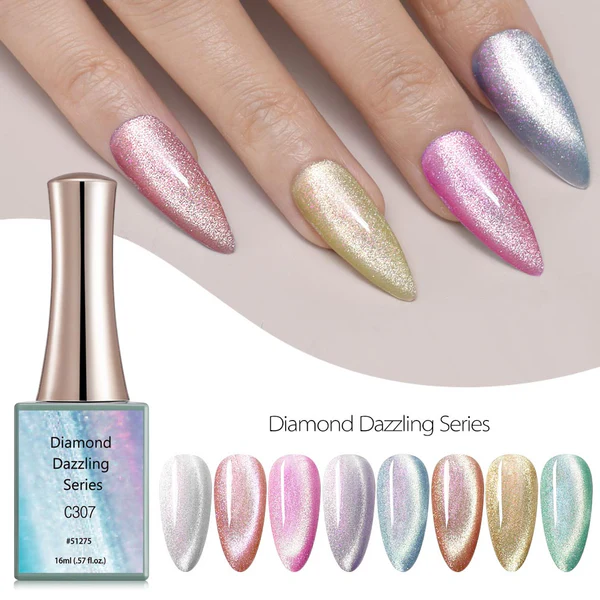 CANNI Diamond Dazzling Nail Polish C303-C310 16ml(.57oz)