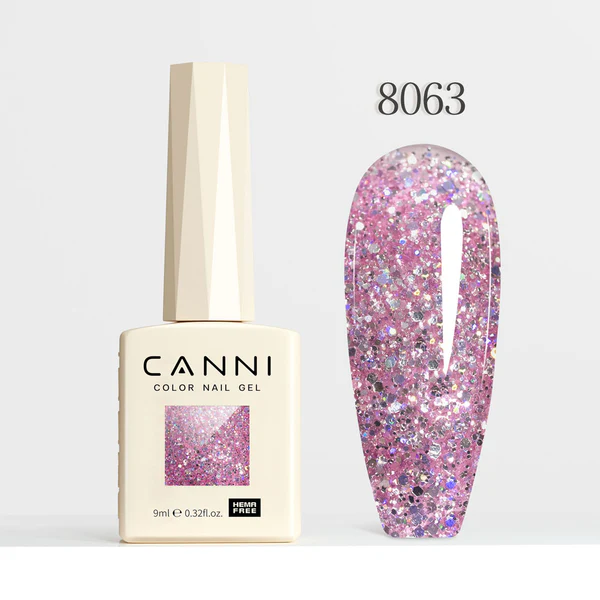 CANNI Hema Free Glitter Nail gel 9ml - Diamond Glitter Series