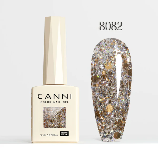 CANNI Hema Free Glitter Nail Gel 9ml - Glitz Flash Series