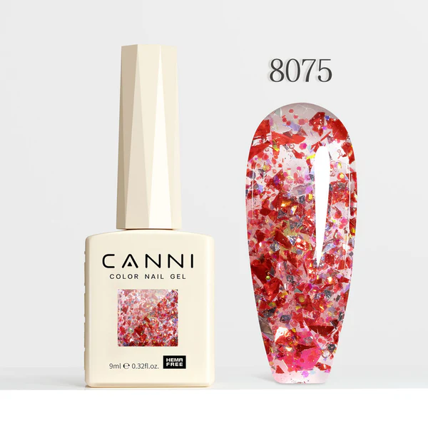 CANNI Hema Free Glitter Nail Gel 9ml - Prism Flash Series