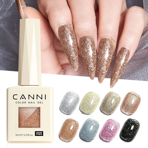 CANNI Hema Free Glitter Nail gel 9ml - Diamond Glitter Series