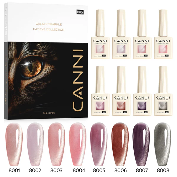 CANNI Hema Free Cat Eye Gel 9ml - Shimmer Velvet