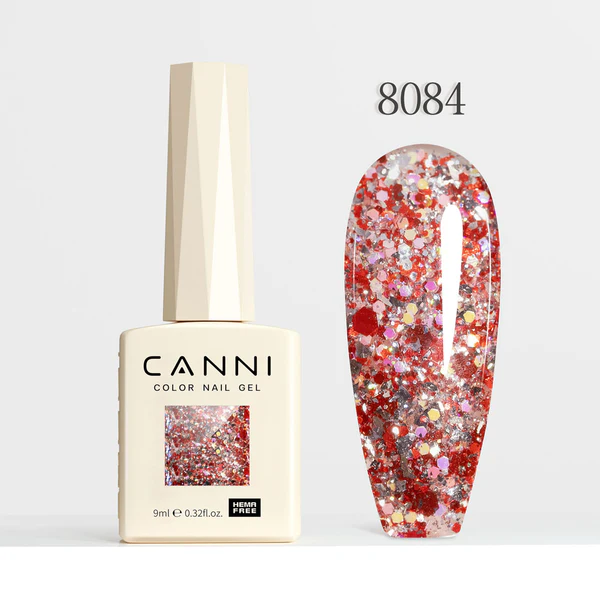 CANNI Hema Free Glitter Nail Gel 9ml - Glitz Flash Series