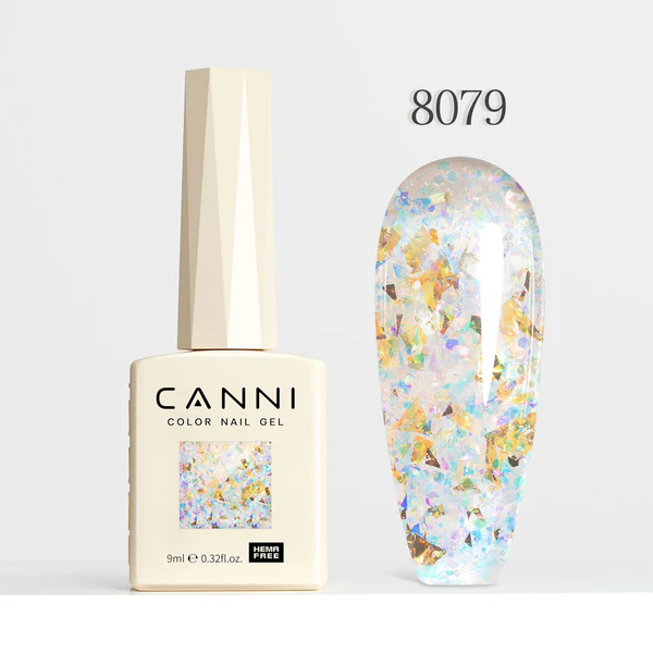 CANNI Hema Free Glitter Nail Gel 9ml - Prism Flash Series