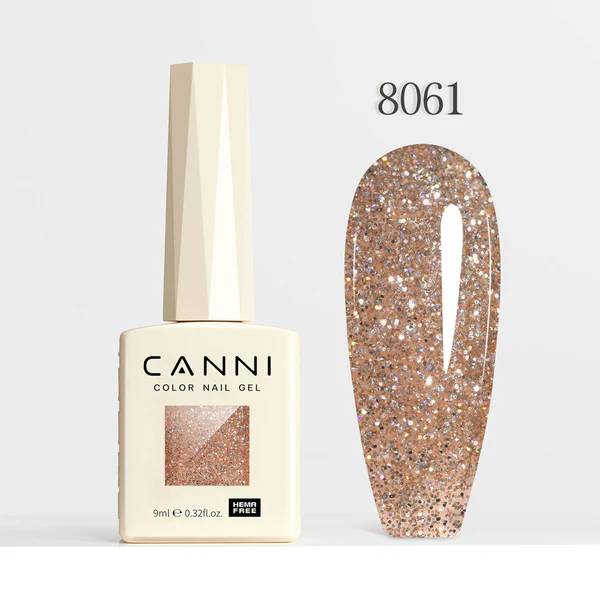 CANNI Hema Free Glitter Nail gel 9ml - Diamond Glitter Series