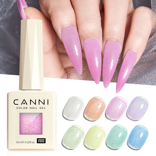 CANNI Hema Free Glitter Nail Gel 9ml - Fairy Glitter Series