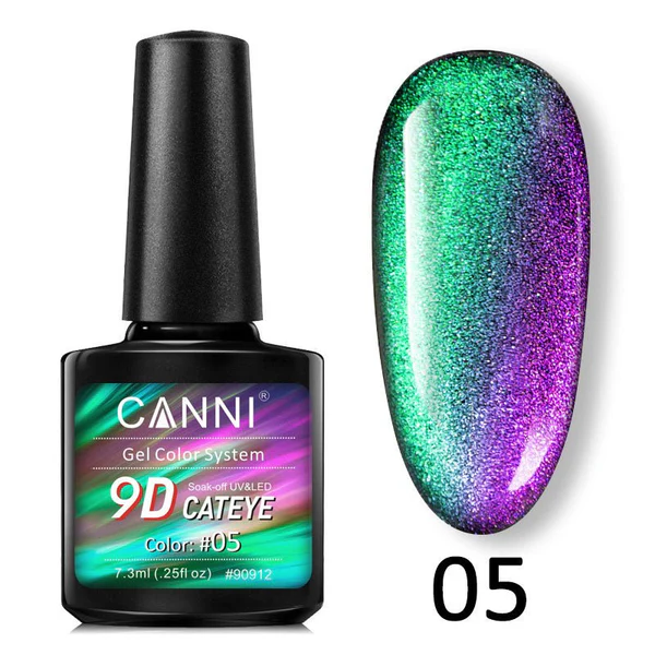 CANNI 9D Cat Eye Gel Polish 7.3ml (01-12)