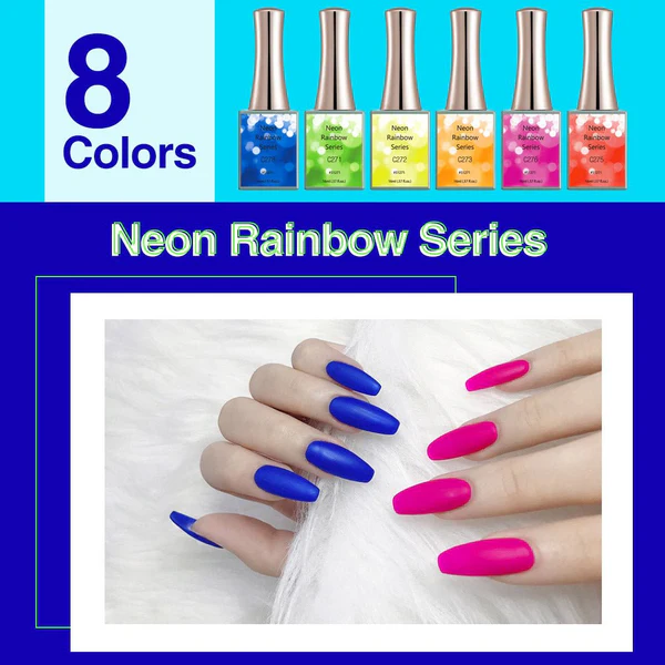 CANNI Neon Rainbow Gel Polish C271-C278 16ml(.57oz)