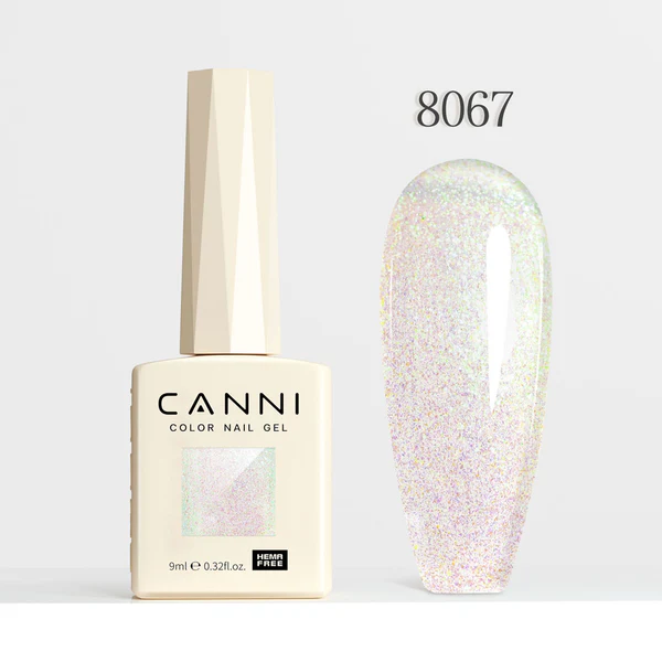 CANNI Hema Free Glitter Nail Gel 9ml - Aurora Glitter Series