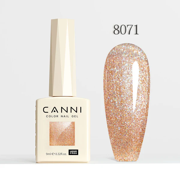 CANNI Hema Free Glitter Nail Gel 9ml - Aurora Glitter Series