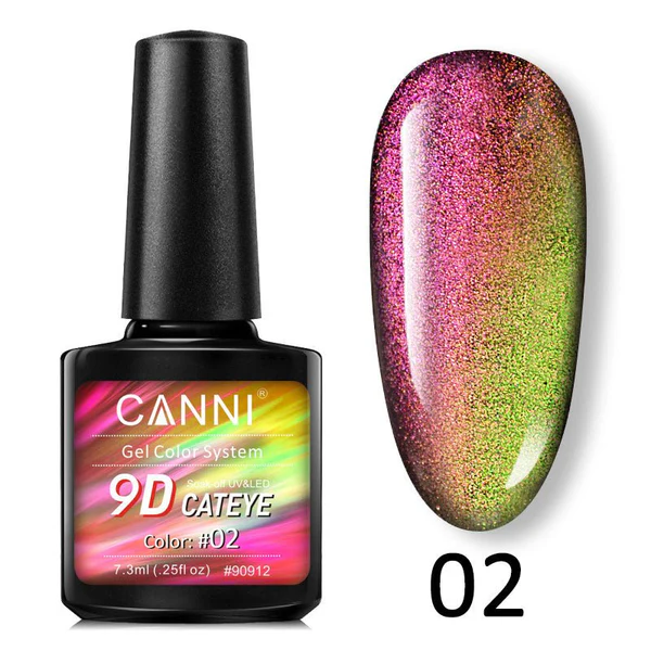 CANNI 9D Cat Eye Gel Polish 7.3ml (01-12)