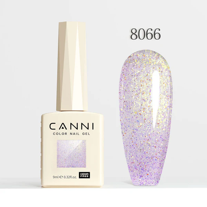 CANNI Hema Free Glitter Nail Gel 9ml - Aurora Glitter Series