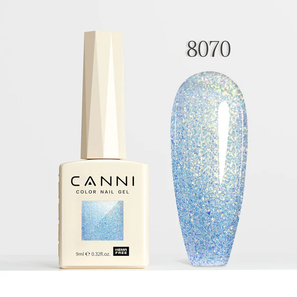 CANNI Hema Free Glitter Nail Gel 9ml - Aurora Glitter Series