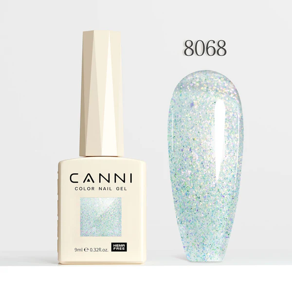 CANNI Hema Free Glitter Nail Gel 9ml - Aurora Glitter Series