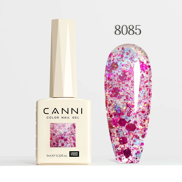 CANNI Hema Free Glitter Nail Gel 9ml - Glitz Flash Series