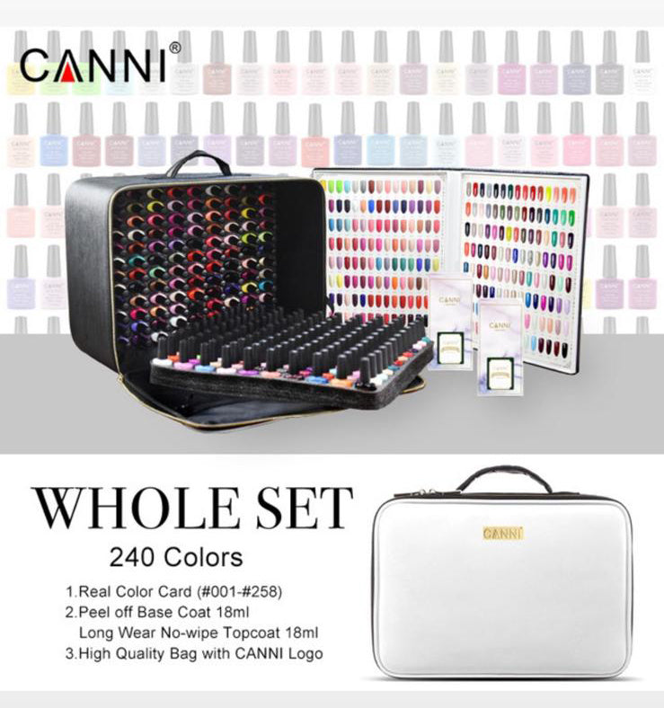 CANNI 240 Colors 7.3ml Nail Gel Polish Kit